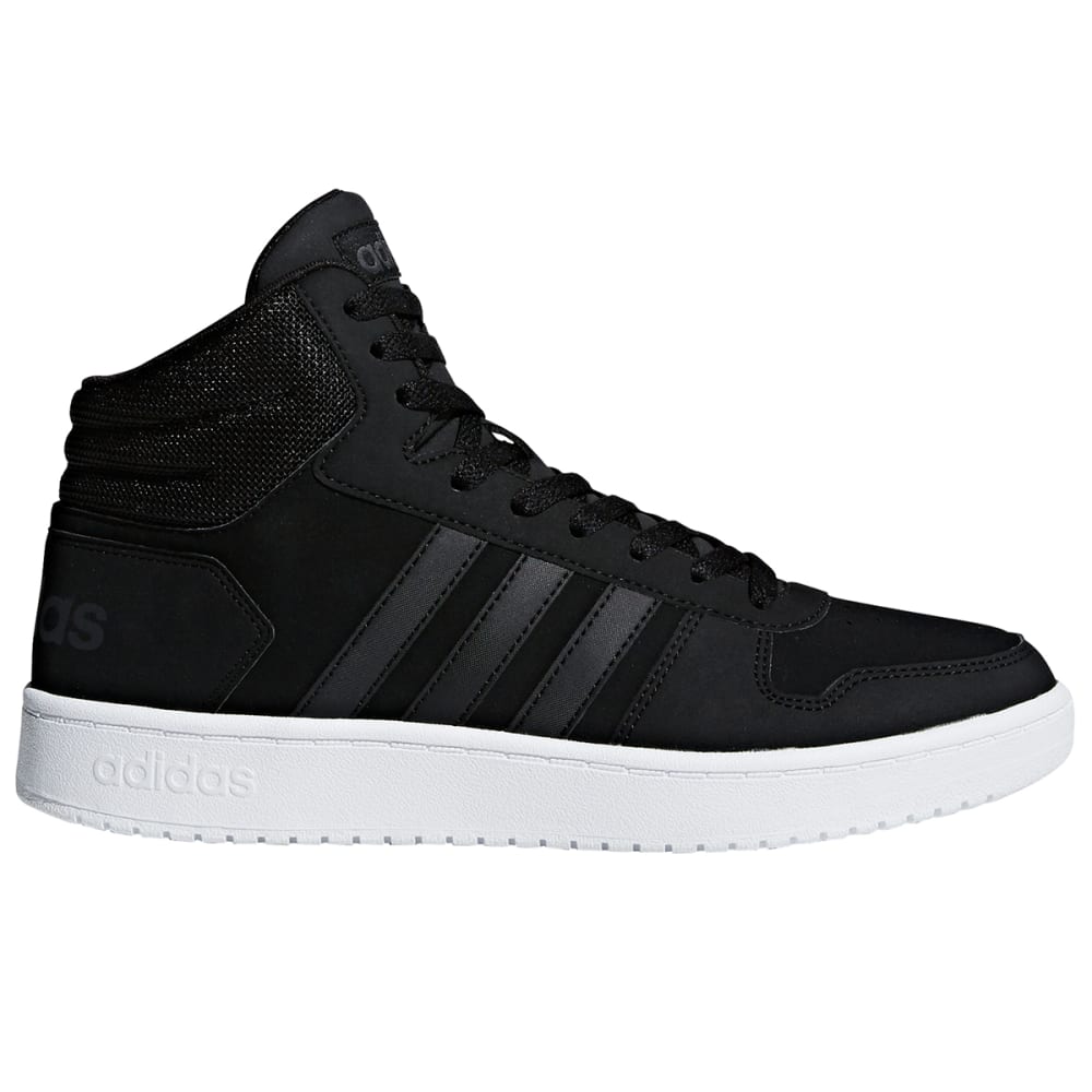 Adidas Men's Hoops 2.0 Mid Basketball Shoes - Black, 8.5