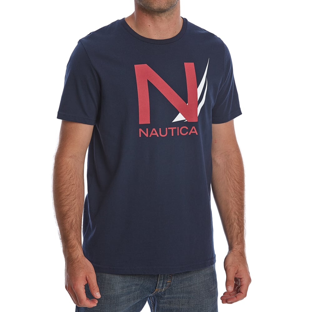 Nautica Men's Heritage Graphic Short-Sleeve Tee - Blue, M