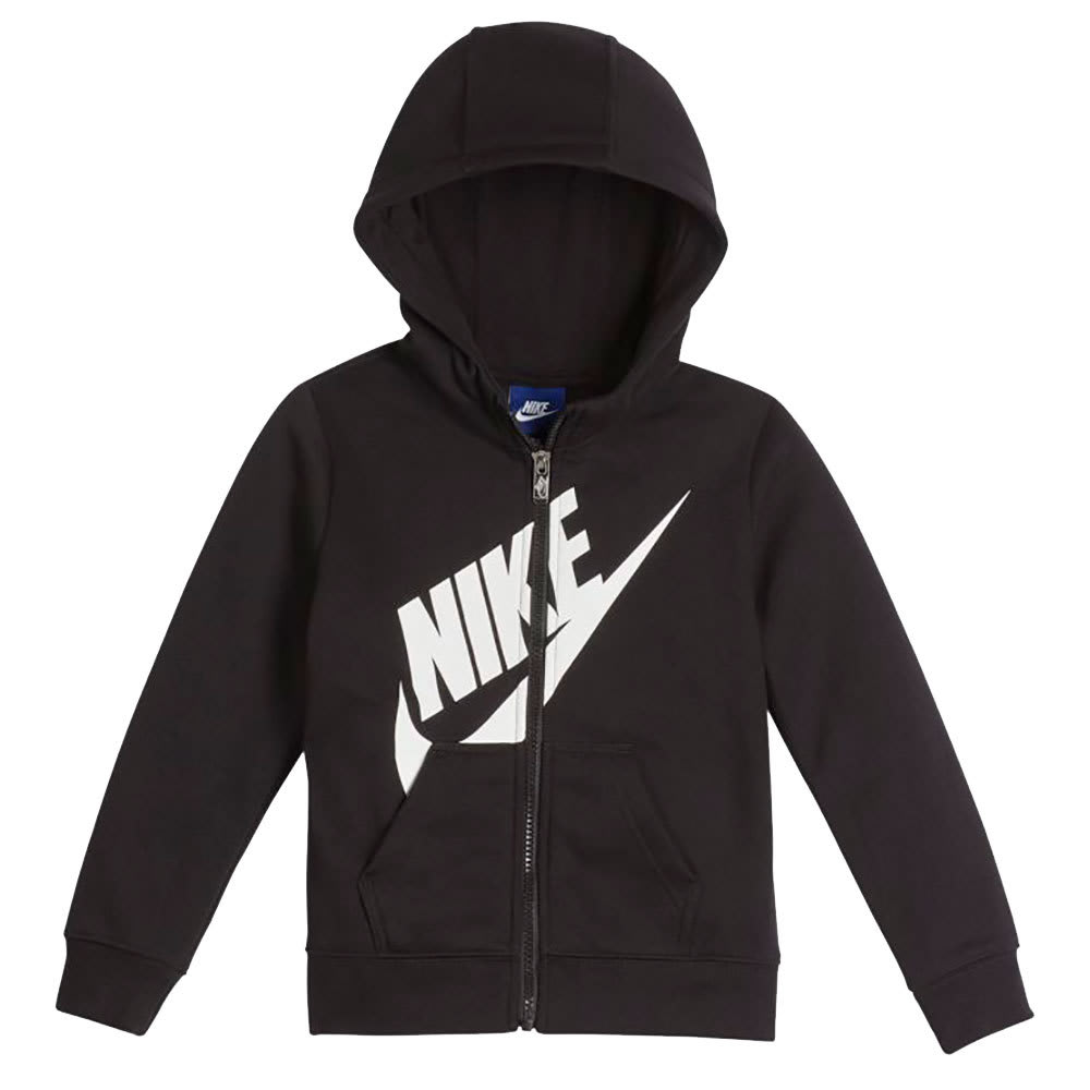 Nike Little Boys' Futura Fleece Full-Zip Hoodie - Black, 5