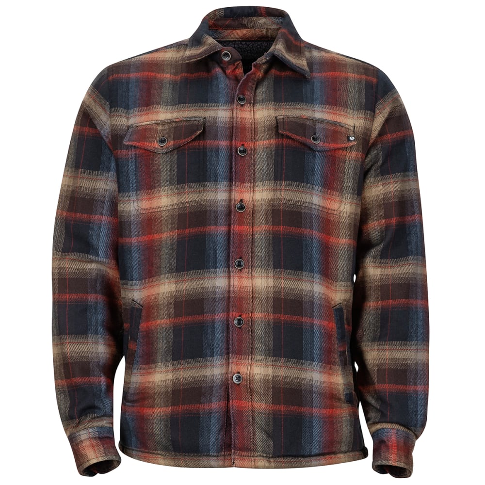 Marmot Men's Ridgefield Long-Sleeve Flannel Shirt - Black, S