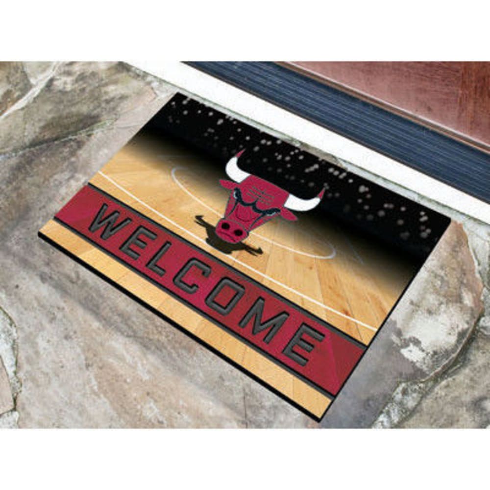 Fan Mats Chicago Bulls Crumb Rubber Door Mat, Black/red