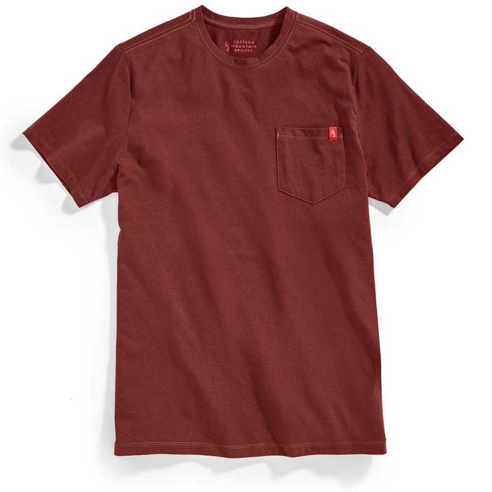 Ems Men's Simple Pocket Short-Sleeve Tee - Red, S