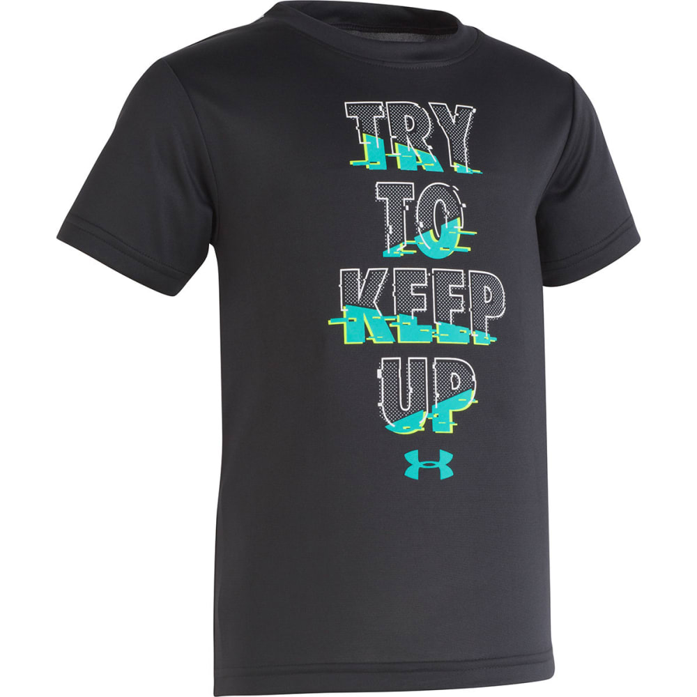 Under Armour Little Boys' Try To Keep Up Short-Sleeve Tee - Black, 6