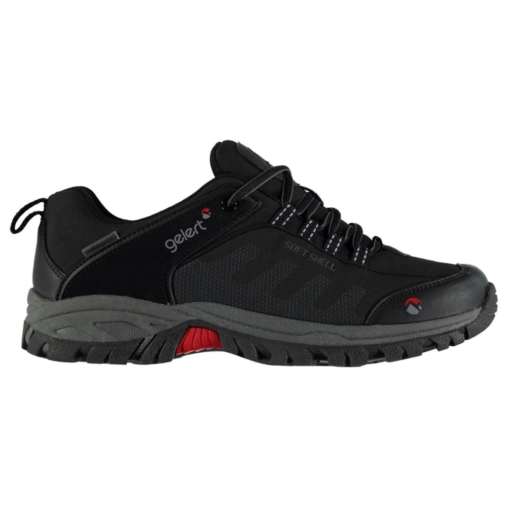 Gelert Men's Softshell Low Waterproof Hiking Shoes - Black, 10