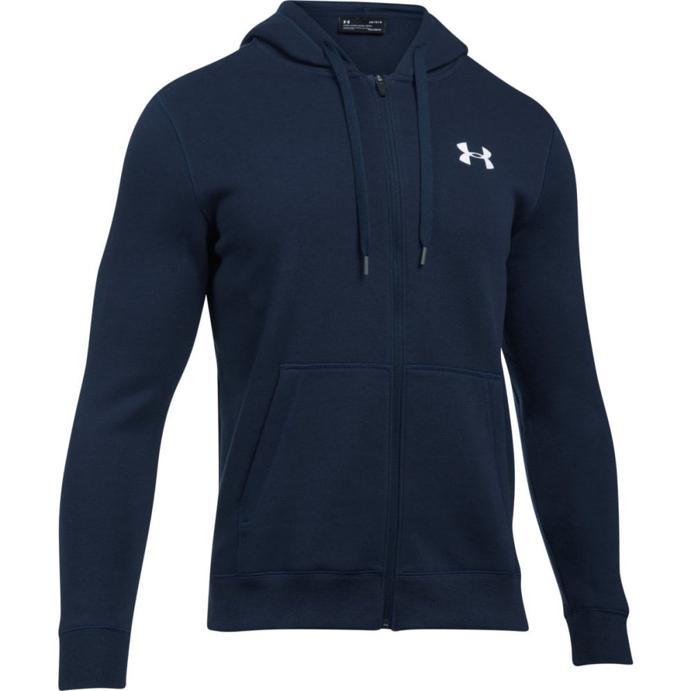 Under Armour Men's Ua Rival Fleece Fitted Full-Zip Hoodie - Blue, S