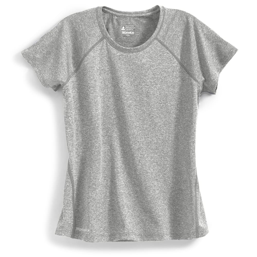 Ems Women's Techwick Essence Crew Short-Sleeve Shirt - Black, M