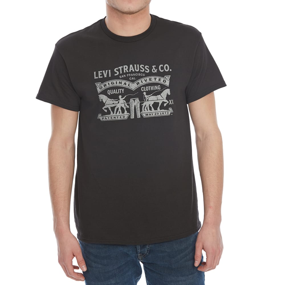 Levi's Guys' Vellum Short-Sleeve Tee - Black, XL