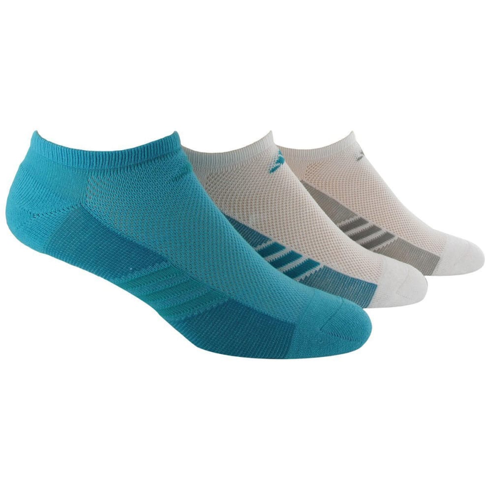 Adidas Women's Climalite Cool Superlite No Show Socks, 3 Pack - Various Patterns, 9-11