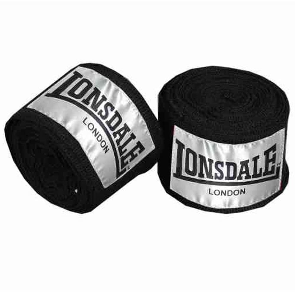 Lonsdale Contender Hand Wrap - Black, ONESIZE