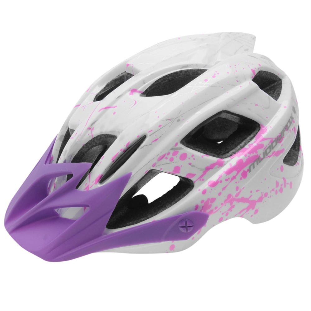 Muddyfox Kids' Spark Bike Helmet - White, M