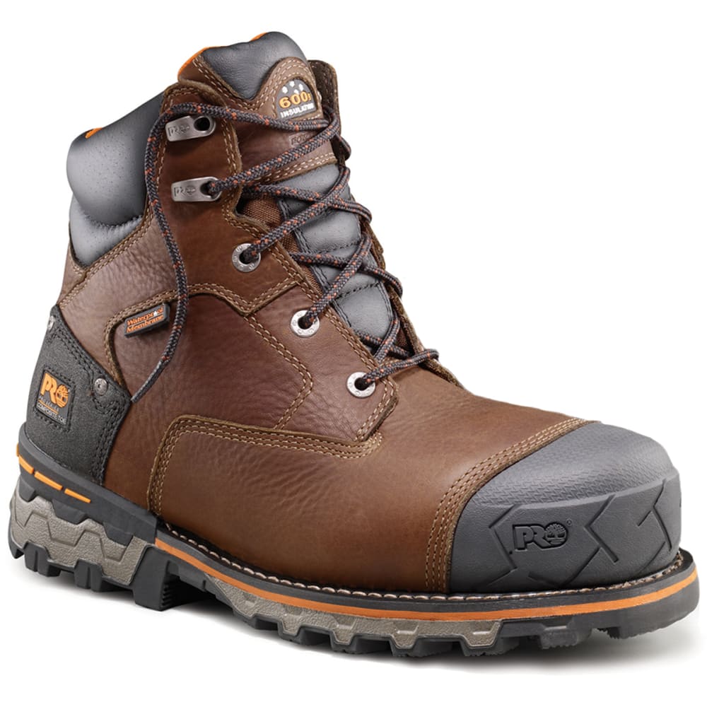 Timberland Pro Men's Boondock 6 Inch Composite Toe Work Boots - Brown, 8