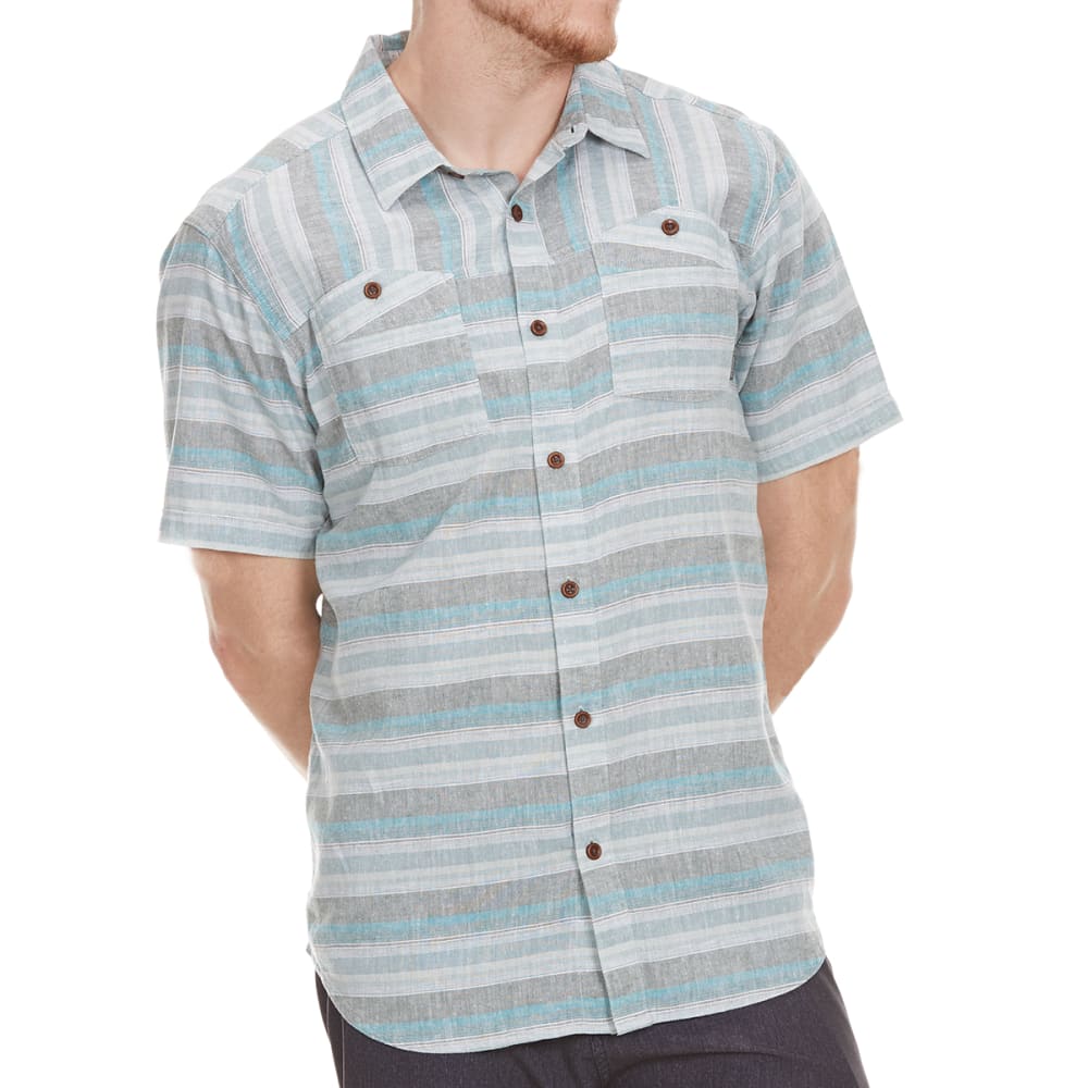 Columbia Men's Southridge Yarn Dye Short-Sleeve  Shirt - Green, XL