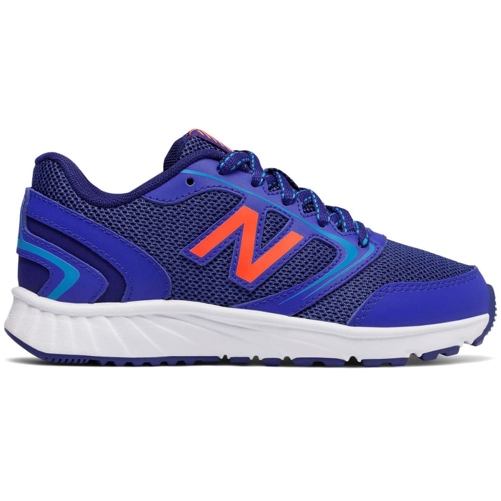 New Balance Little Boys' 455V1 Running Shoes, Wide - Blue, 4