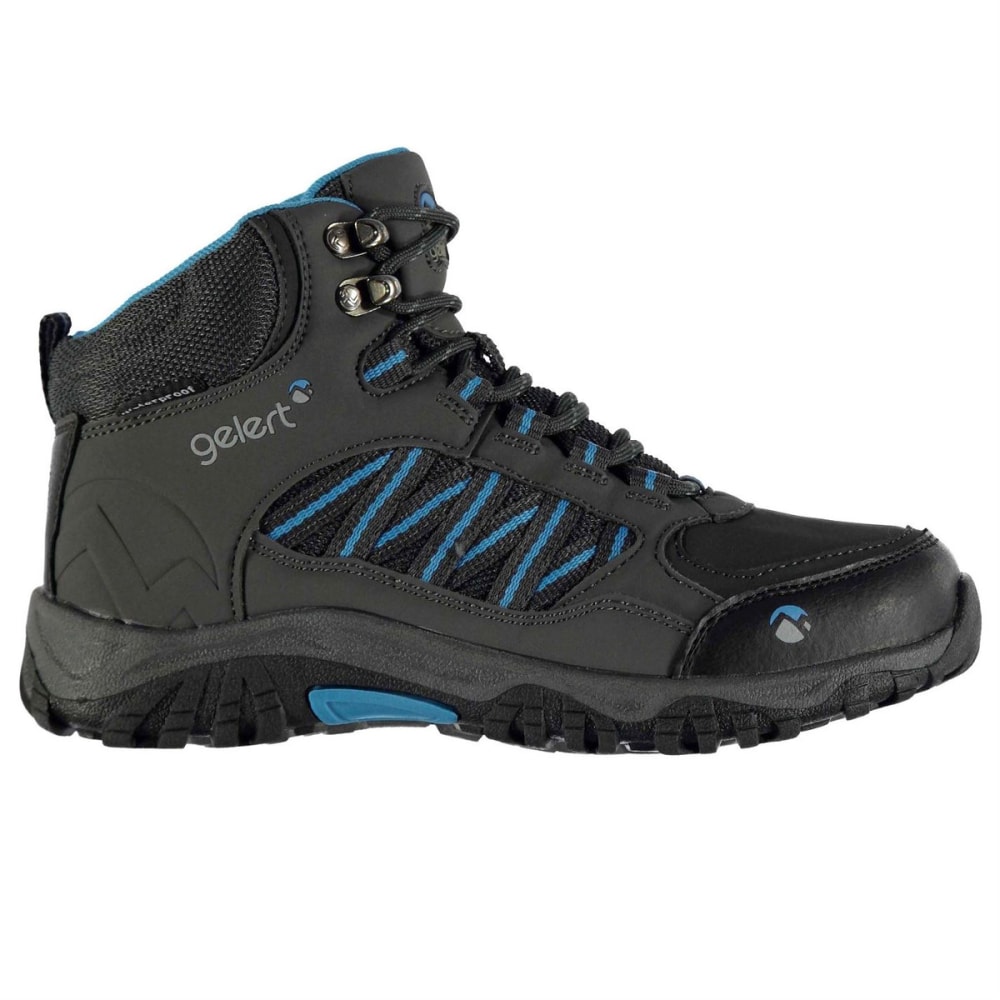 Gelert Kids' Horizon Mid Waterproof Hiking Boots - Black, 12