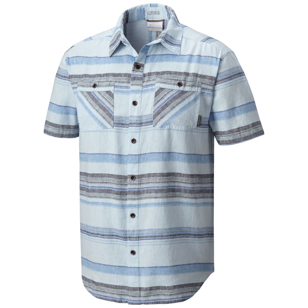 Columbia Men's Southridge Yard-Dye Short-Sleeve Shirt - Blue, M