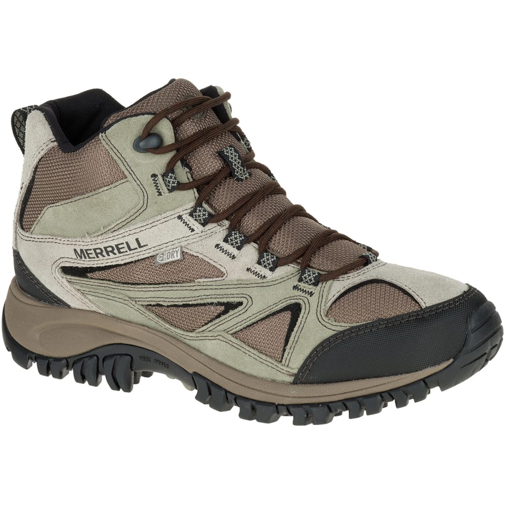 Merrell Men's Phoenix Bluff Mid Waterproof Hiking Shoes, Putty - Brown, 7.5