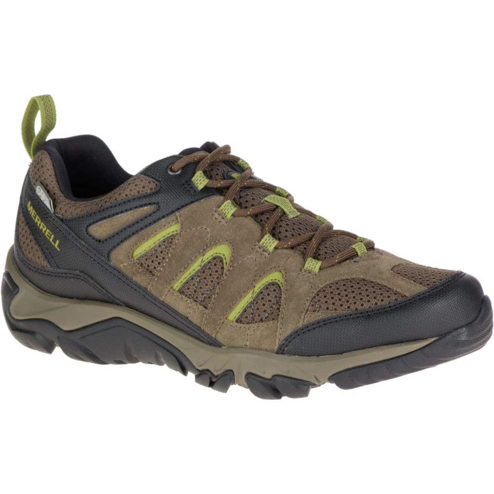 Merrell Men's Outmost Ventilator Waterproof Hiking Shoes, Boulder - Black, 8