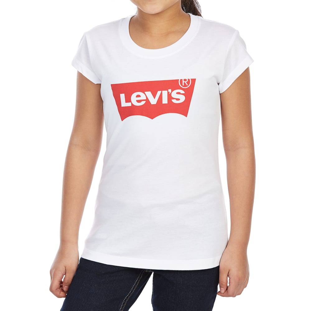 Levi's Little Girls' Batwing Short-Sleeve Tee - Red, 4