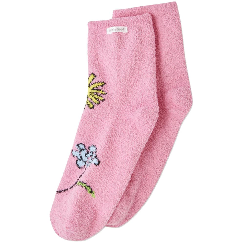 Life Is Good Women's Wild Flowers Plush Snuggle Socks