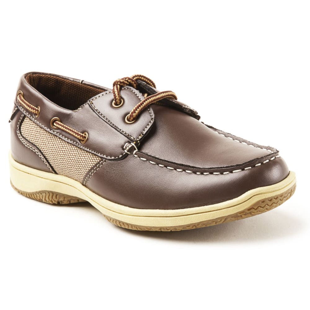 Deer Stags Kids' Jay Boat Shoes - Brown, 1