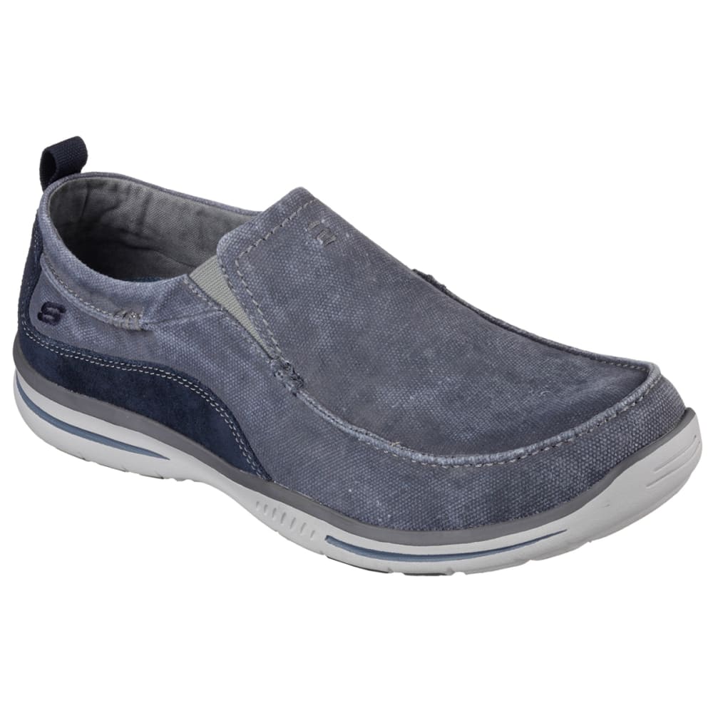 Skechers Men's Relaxed Fit: Elected - Drigo Slip-On Casual Shoes, Navy - Blue, 9.5