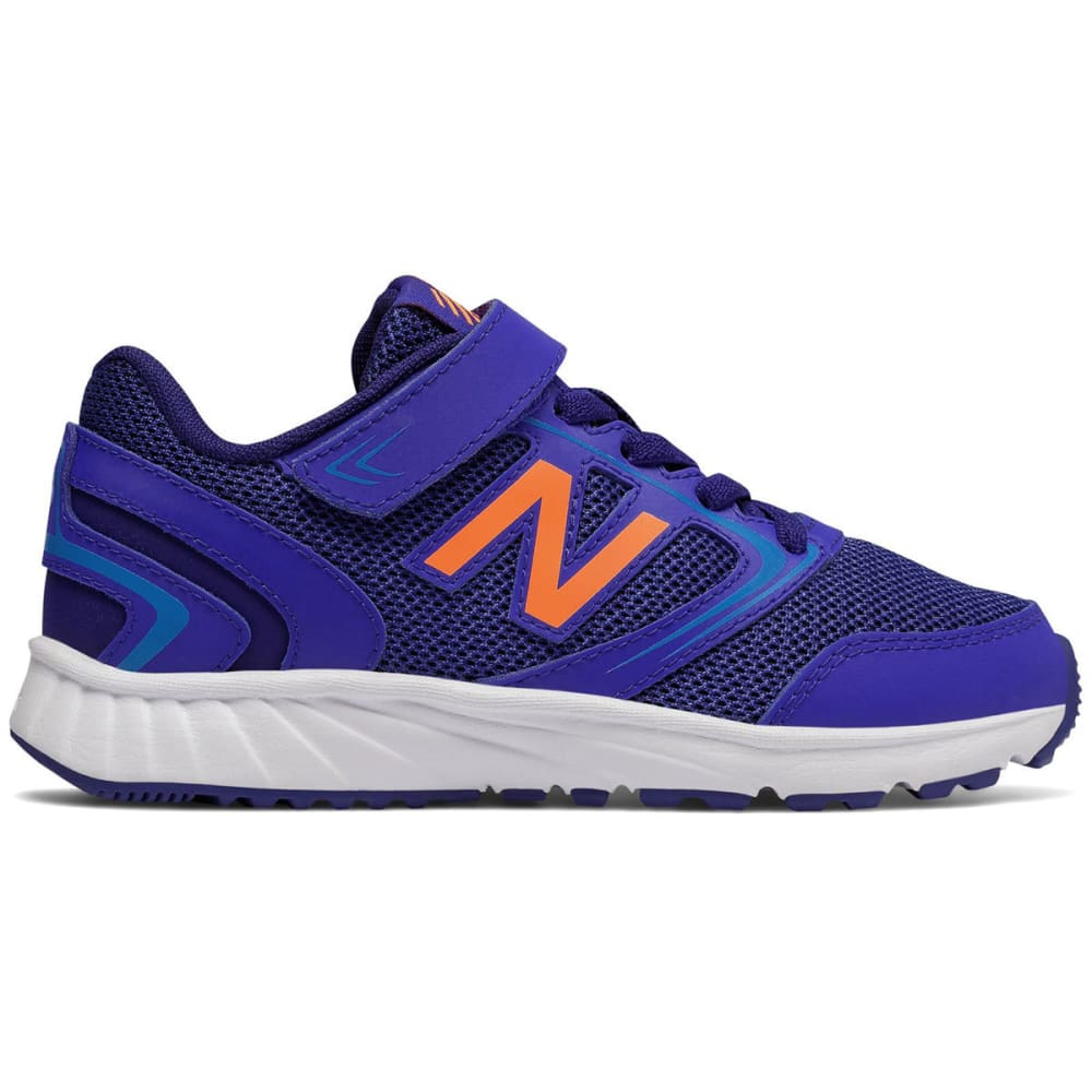 New Balance Boys' 455V1 Running Shoes, Wide - Blue, 1