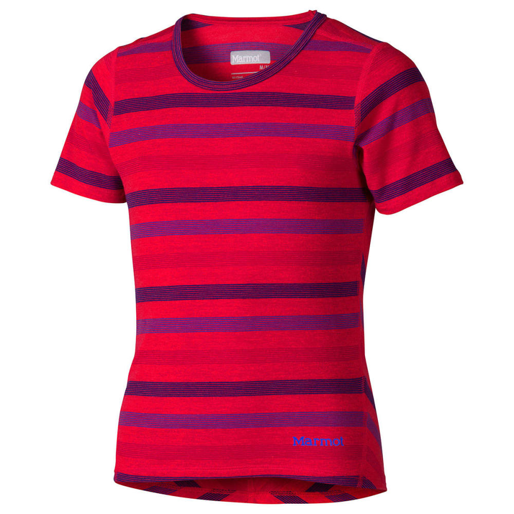 Marmot Girls' Gracie Tee, S/s - Red, YOUTH S