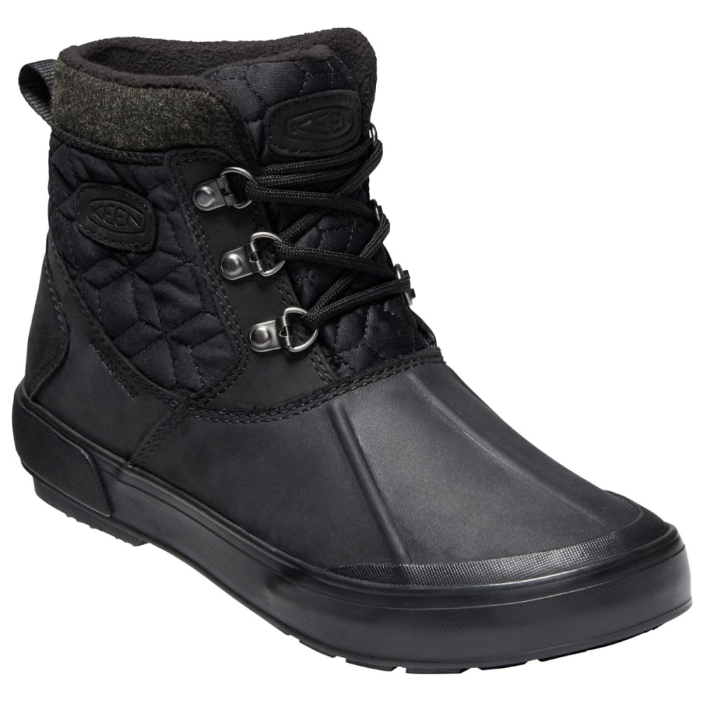 Keen Women's Elsa Ii Quilted Waterproof Insulated Ankle Boots - Black, 7