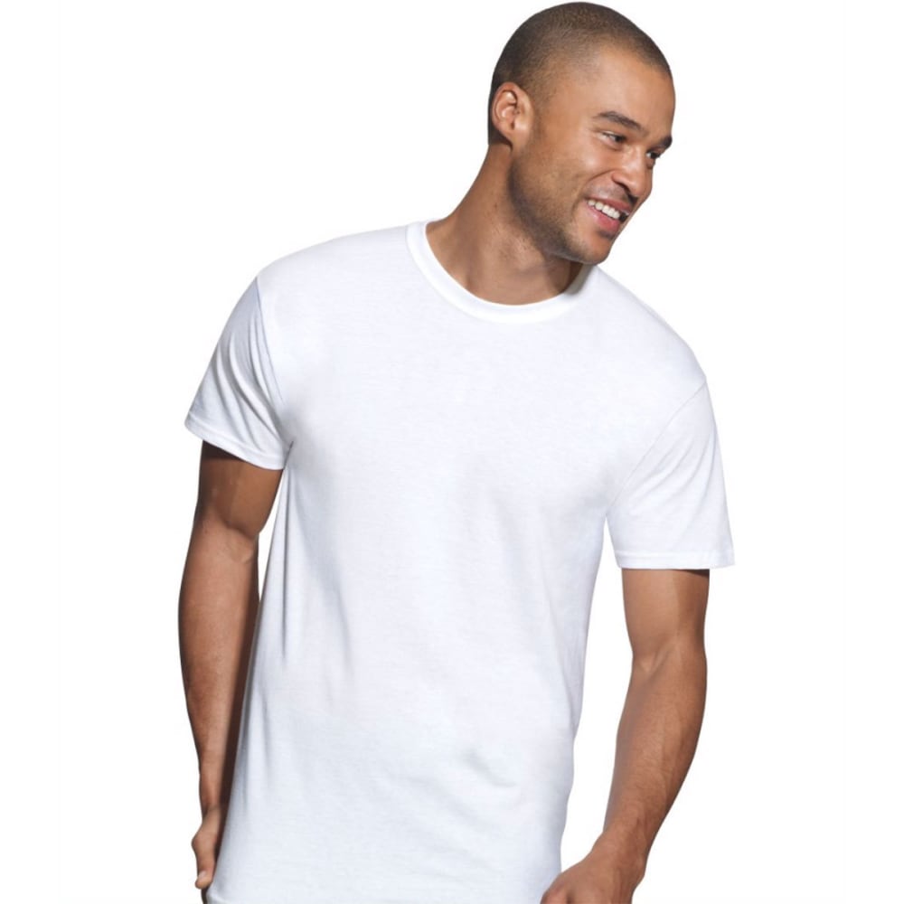 Hanes Men's Ultimate X-Temp Active Cool Crewneck Undershirts, 3 Pack - White, S