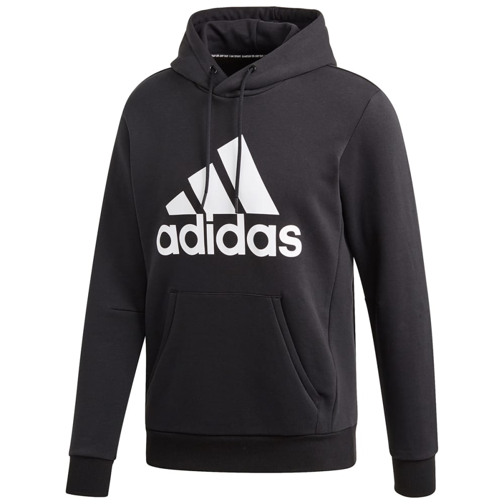 Adidas Men's Badge Of Sport Fleece Pullover Hoodie - Black, L