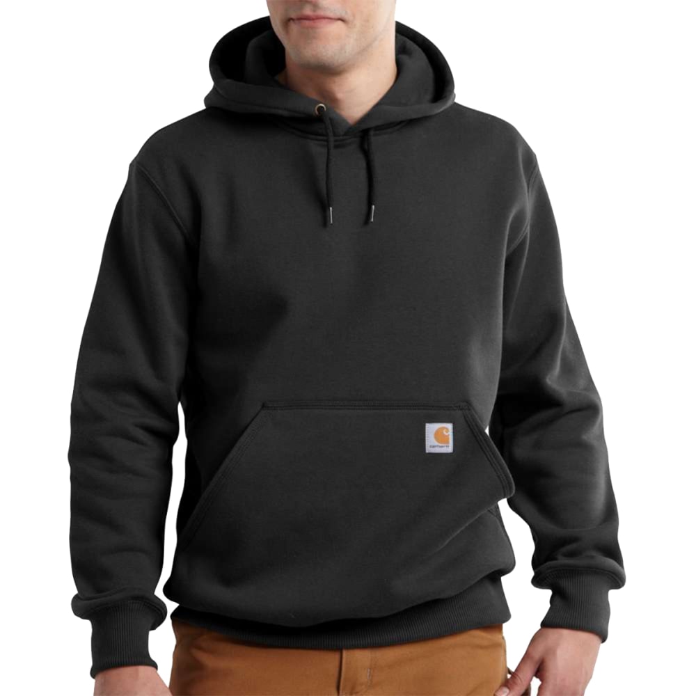 Carhartt Men's Paxton Heavyweight Hooded Sweatshirt, Extended Sizes - Black, LT