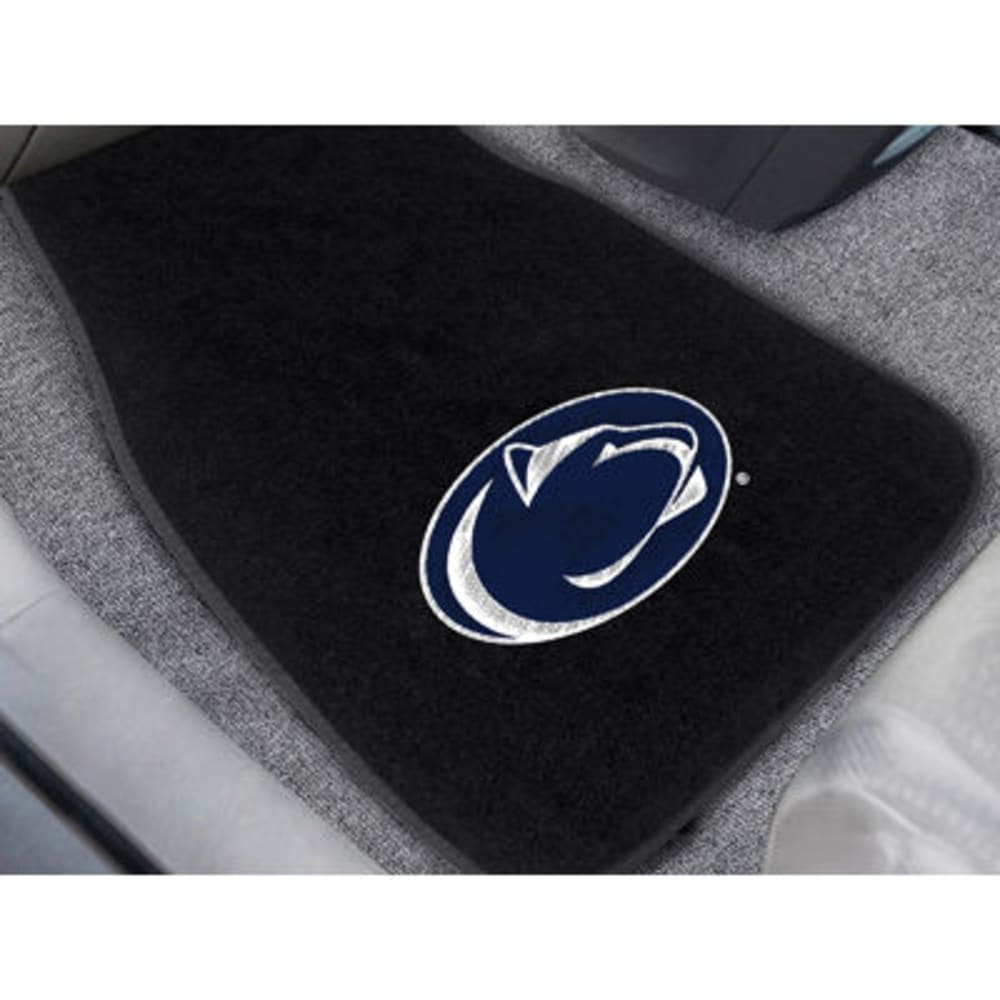 Fan Mats Penn State 2-Piece Embroidered Car Mat Set, Black