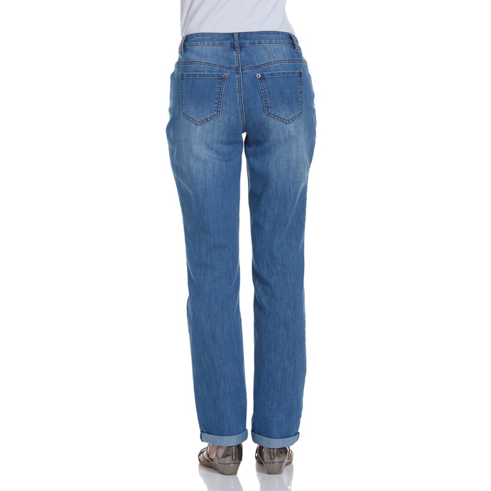BACCINI Women's Distressed Skinny Boyfriend Jeans