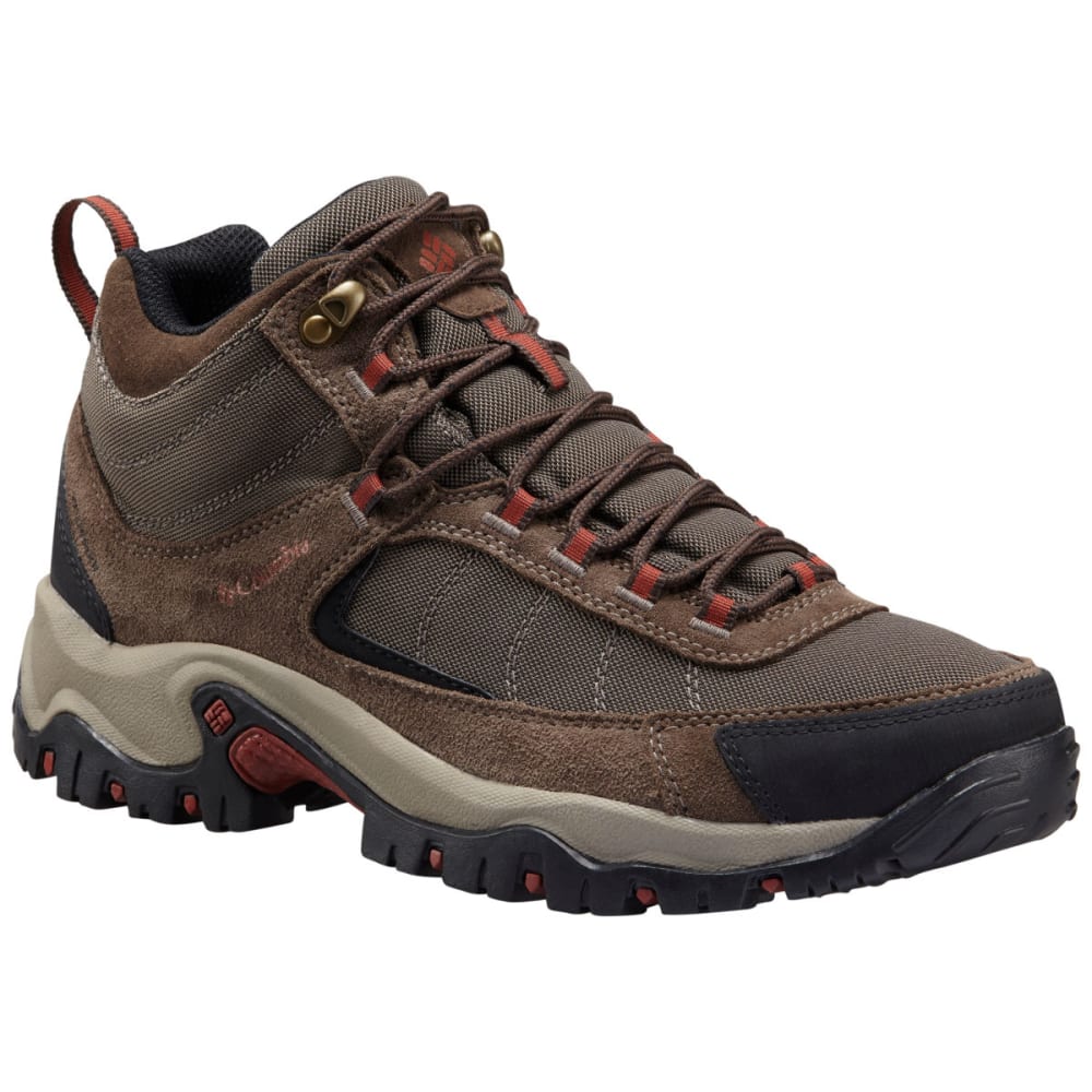 Columbia Men's Granite Ridge Mid Waterproof Hiking Boots, Mud Rusty Brown, Wide