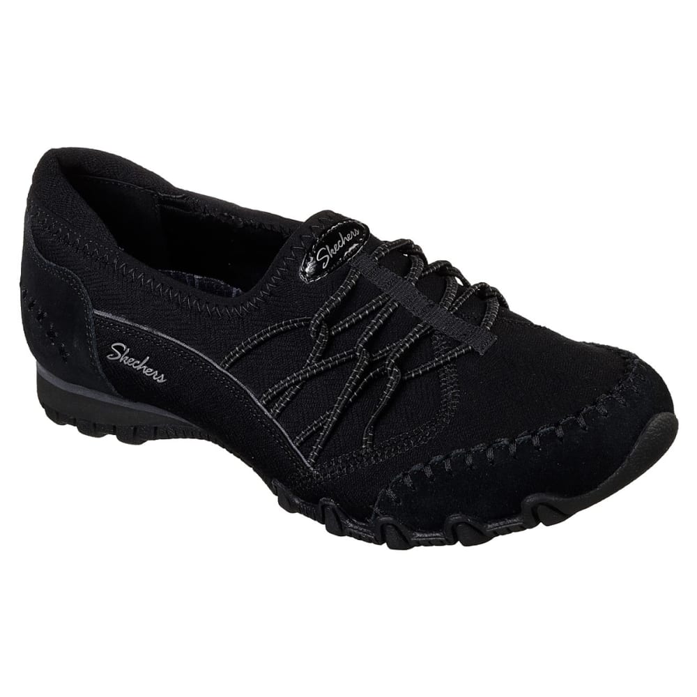 Skechers Women's Relaxed Fit: Bikers Casual Slip-On Shoes - Black, 6