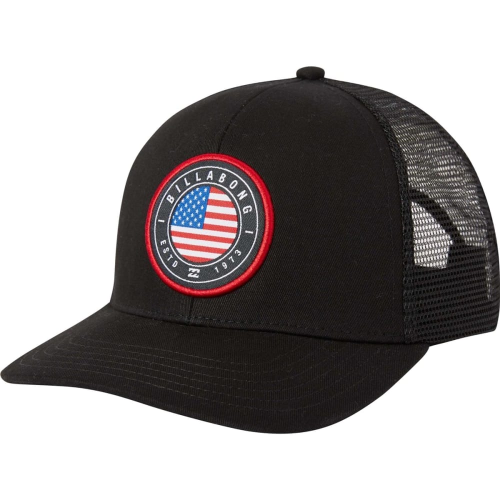 Billabong Guys' Native Rotor Trucker Hat - Black, ONESIZE