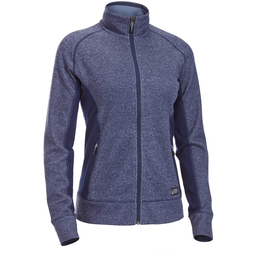 Ems Women's Destination Hybrid Full-Zip Sweater Jacket - Blue, S