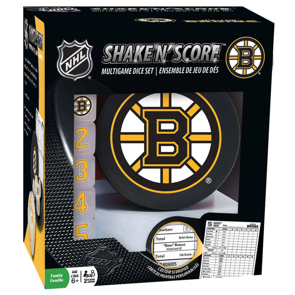 Boston Bruins Shake N Score Travel Dice Game