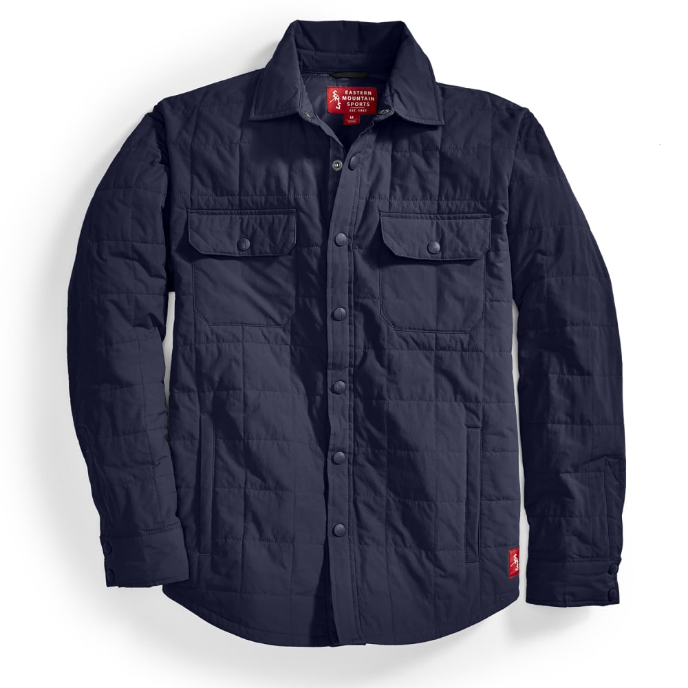 Ems Men's Adirondack Quilted Shirt Jacket - Blue, M