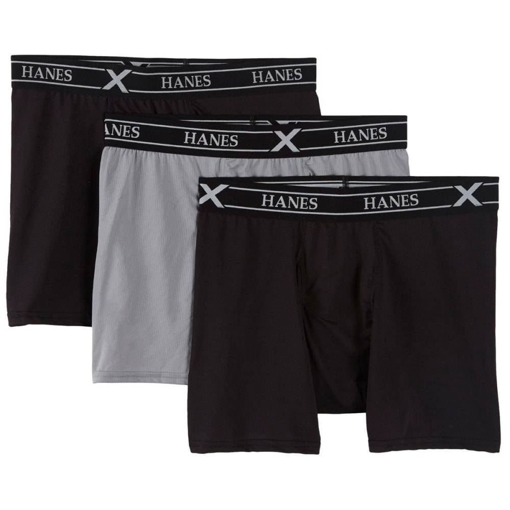 Hanes Men's Ultimate X-Temp Air Boxer Briefs, 3-Pack - Various Patterns, S