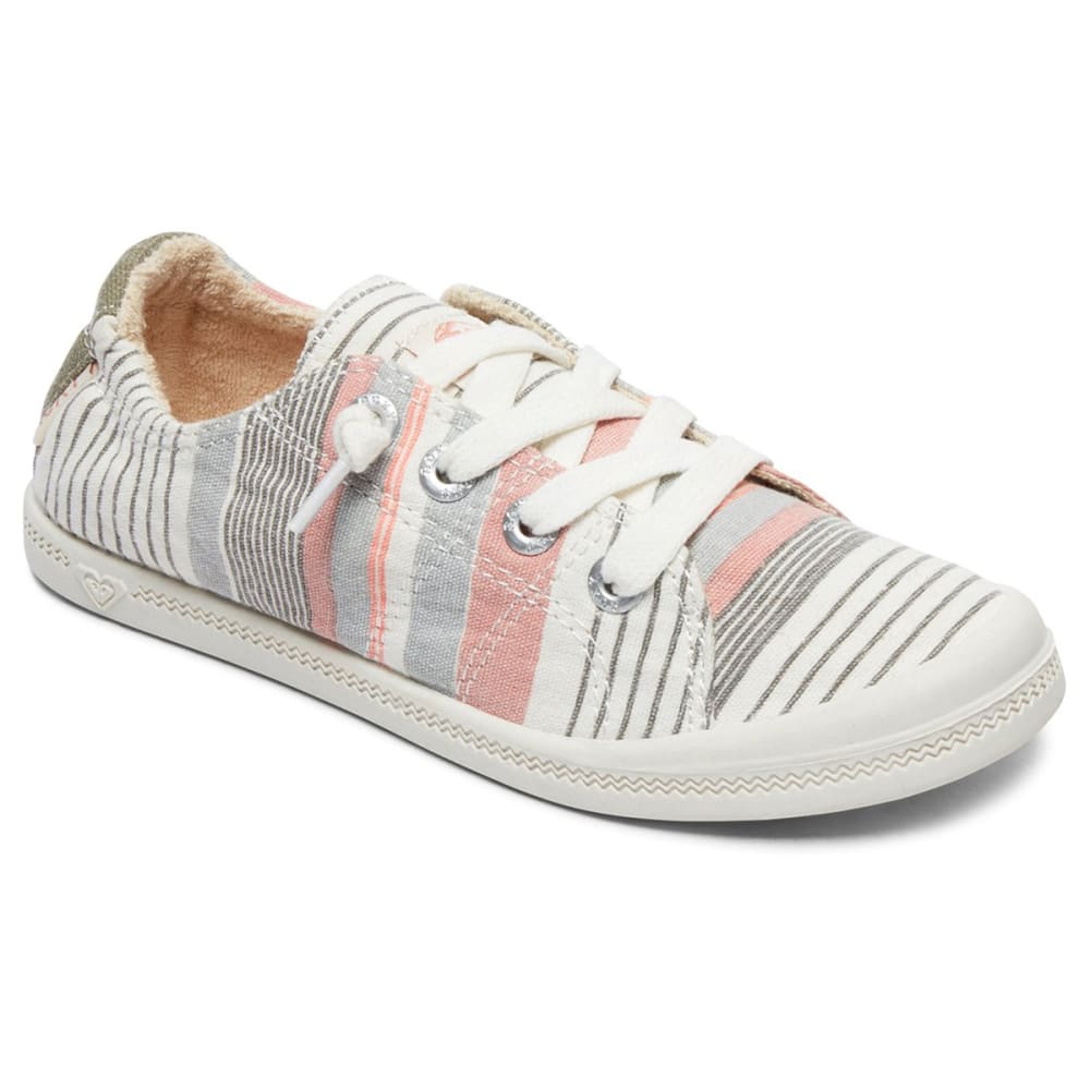 Roxy Girls' Bayshore Iii Multi-Stripe Lace-Up Casual Shoes - Various Patterns, 3