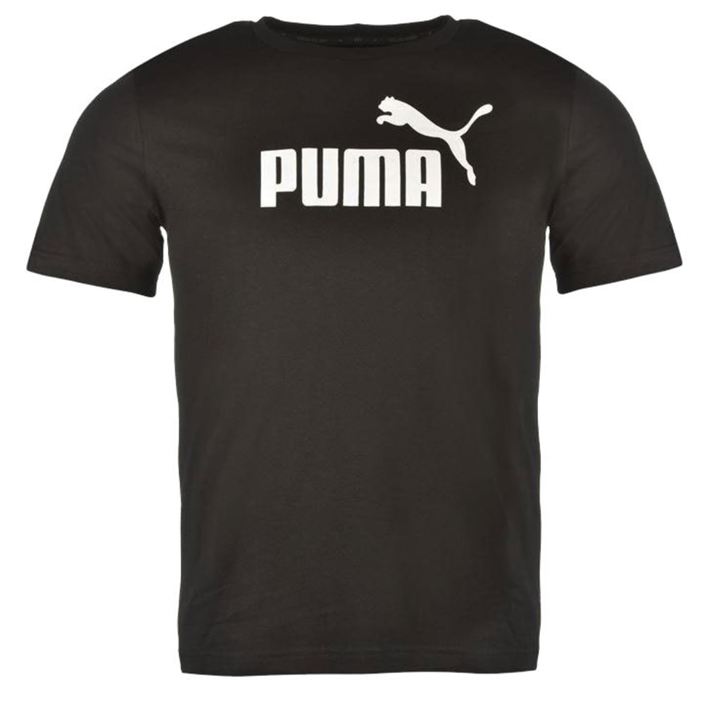 Puma Men's Essentials No. 1 Logo Short-Sleeve Tee - Black, S