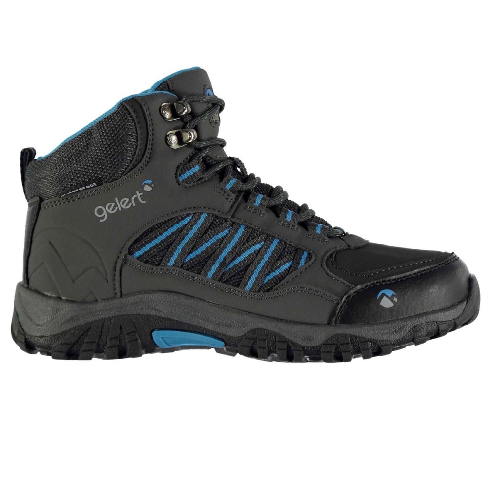 Gelert Kids' Horizon Mid Waterproof Hiking Boots - Black, 4