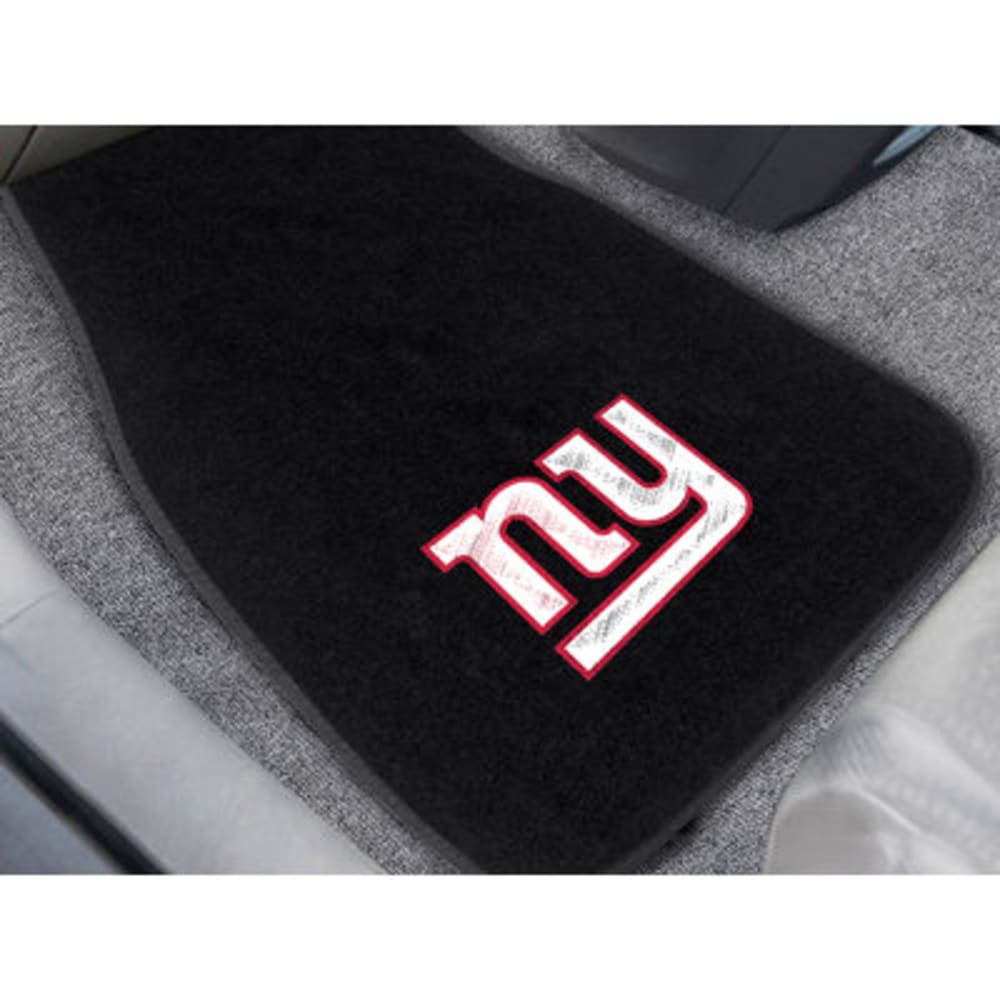 Fan Mats New York Giants 2-Piece Embroidered Car Mat Set, Black