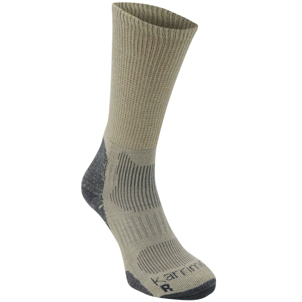 Karrimor Men's Merino Fiber Lightweight Hiking Socks - Brown, 8-12