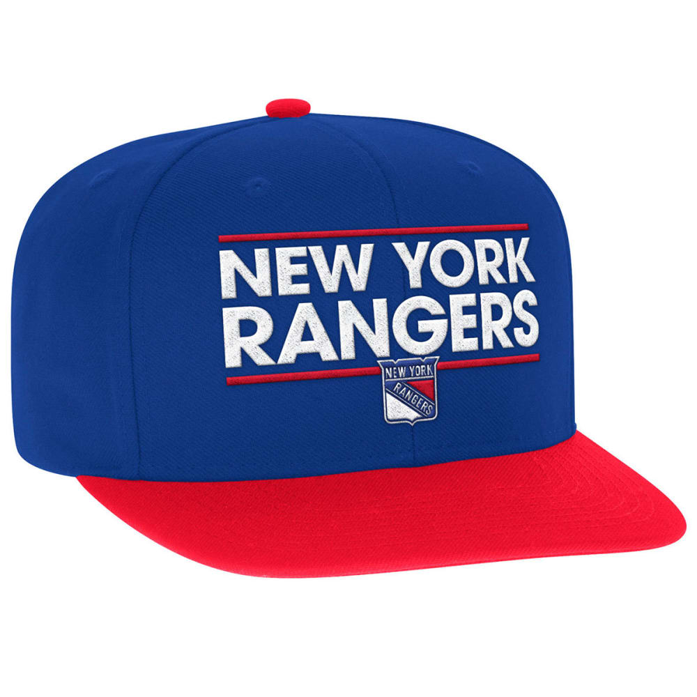 Adidas Men's New York Rangers Dassler Flat Brim Snapback Cap - Blue, ONESIZE