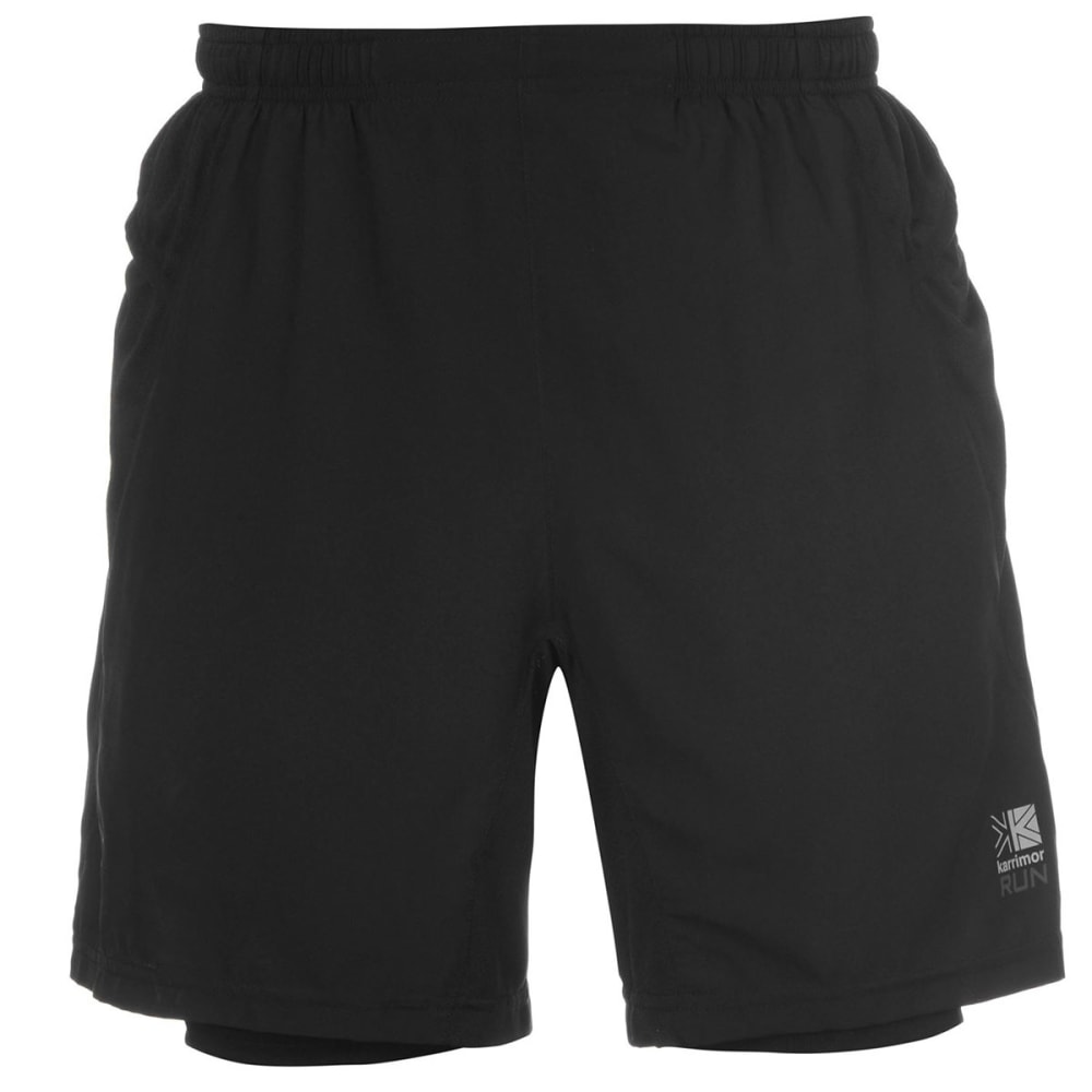 Karrimor Men's X 2-In-1 Running Shorts - Black, M