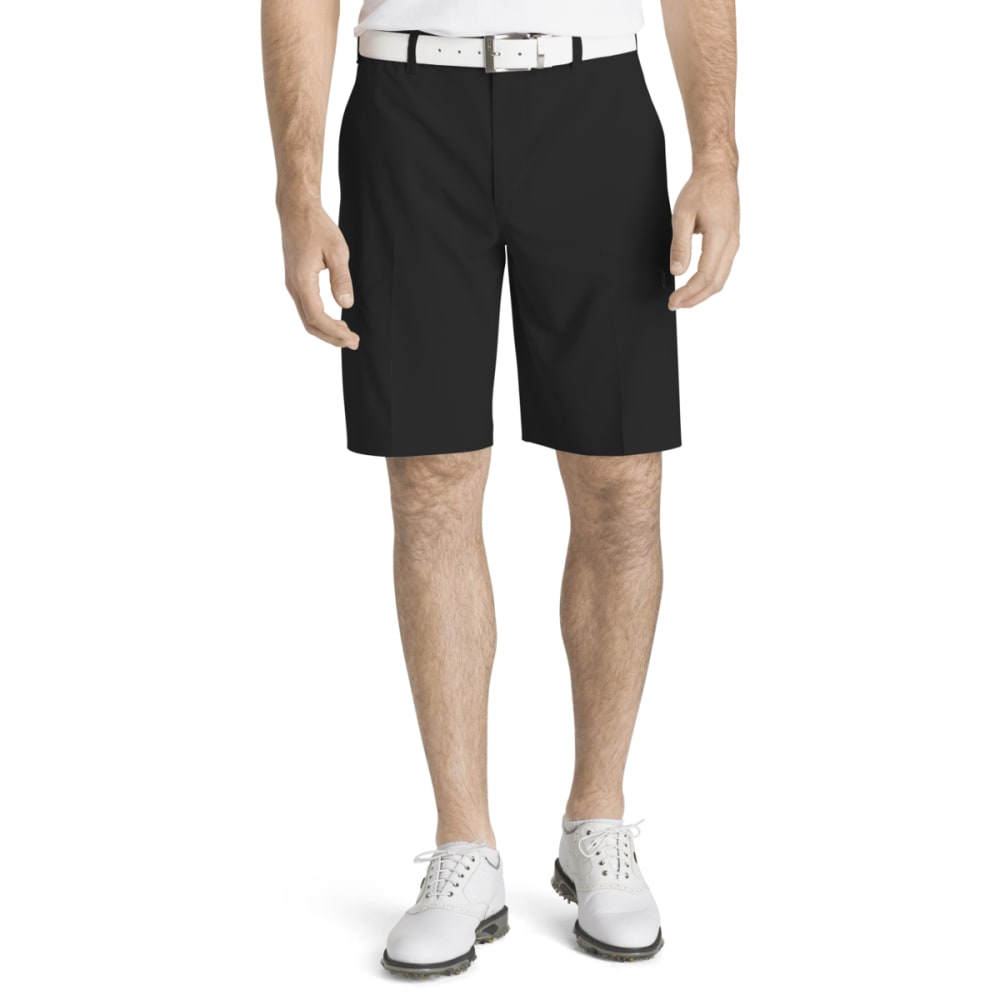 Izod Men's Swing Flex Cargo Shorts - Black, 30