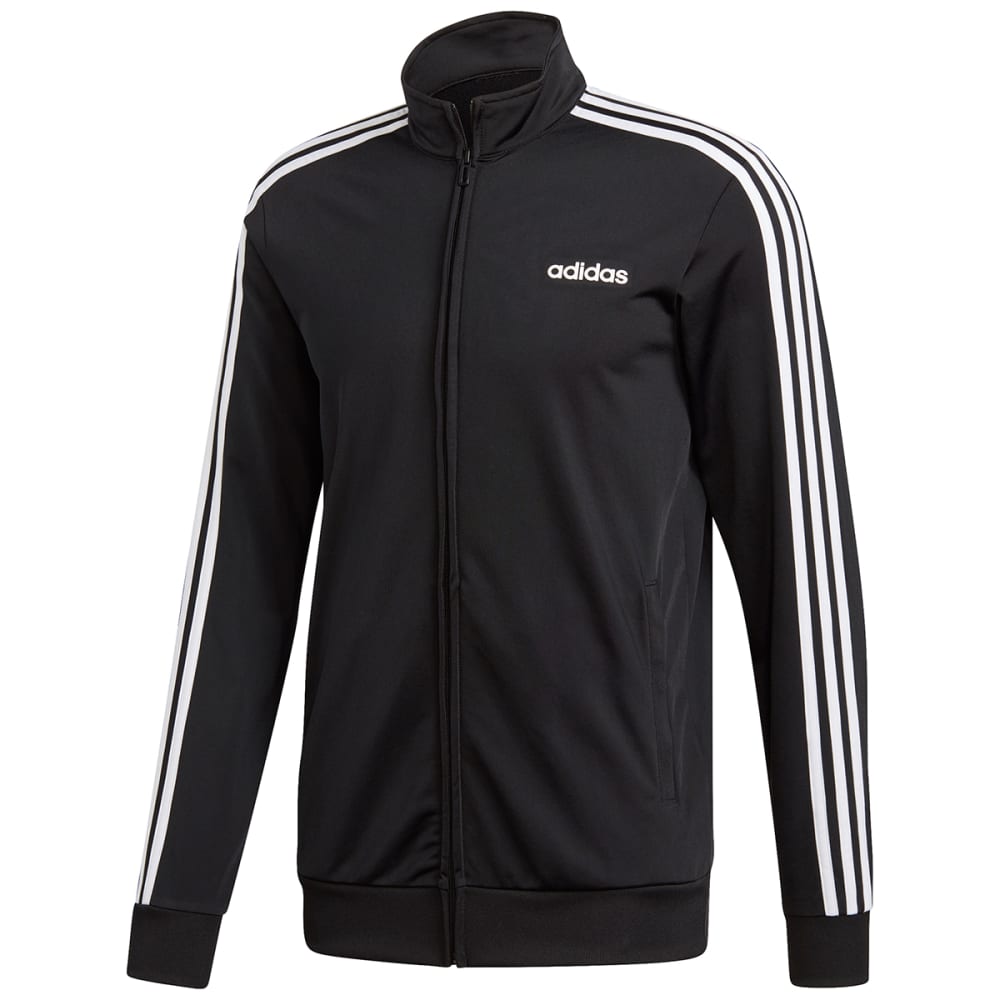 Adidas Men's Essential 3Stripe Tricot Track Jacket - Black, M