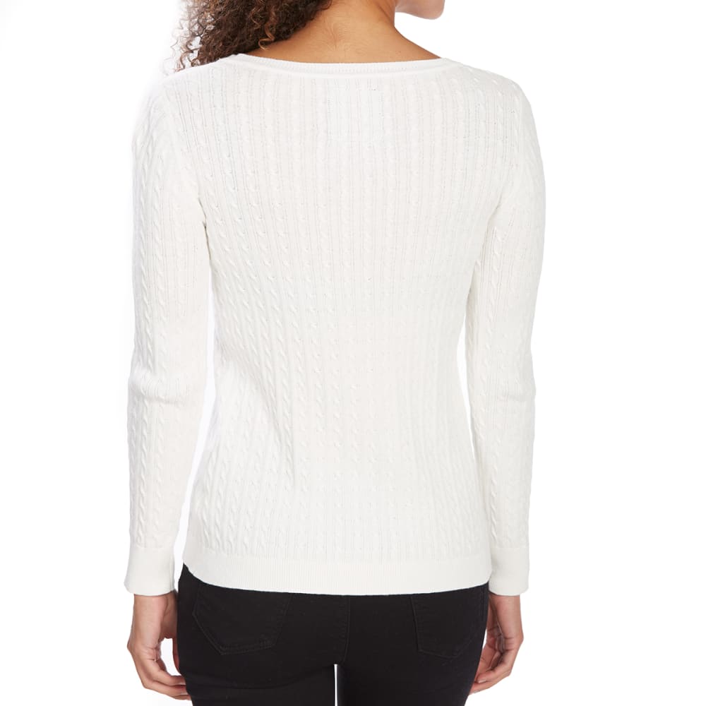 U.S. POLO ASSN. Women's Cable V-Neck Long-Sleeve Sweater - Bob's Stores